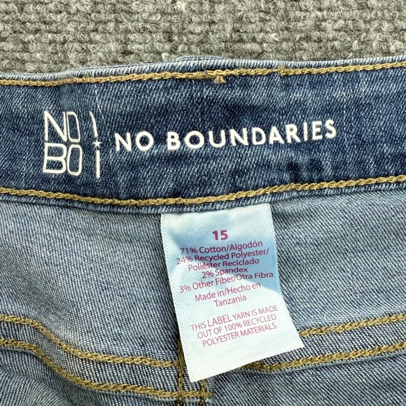 No Boundaries Jeans Juniors 15 (34x28) High Rise Skinny Stretch Denim - Picture 3 of 14